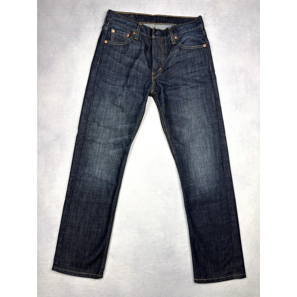 Levis 513 Jeans Mens 30x30 Dark Wash Slim Straight WaterLess 08513 30